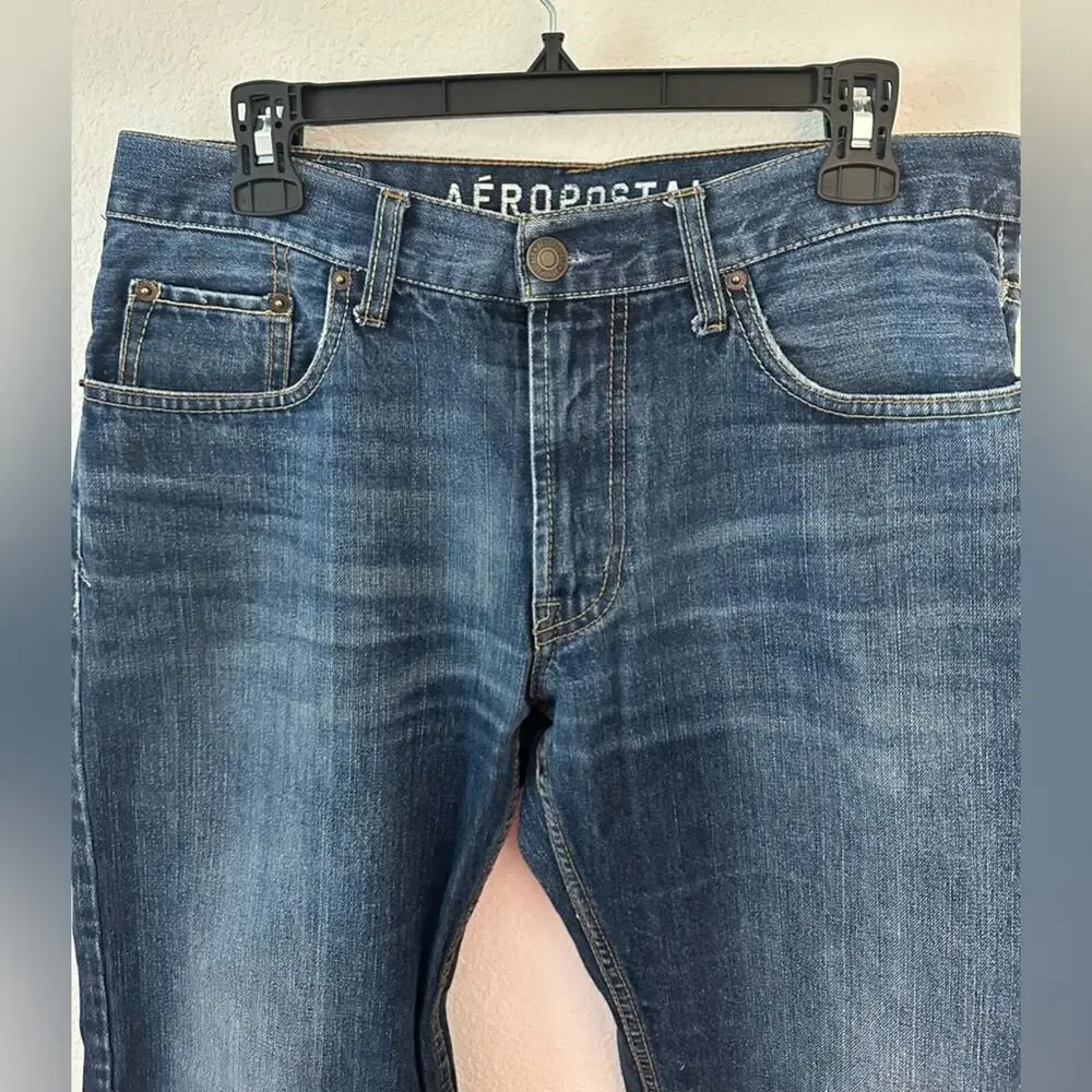 Aeropostale Essex Straight Men's Blue Jeans 32X30